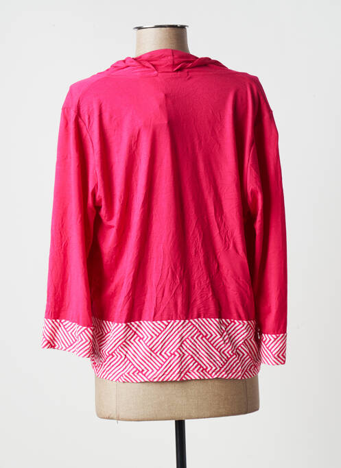 Vestă cu mâneci lungi roz MALOKA femeie