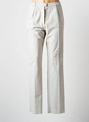 Pantalon drept țesătură crep gri KARTING femeie