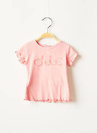 Tricou elasticitate mâneci scurte roz MAYORAL fată