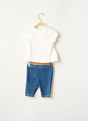 Set pantaloni tip de tricou alb MAYORAL fată