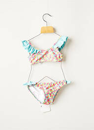 Costum de baie din două piese efect material satinat albastru MAYORAL fille