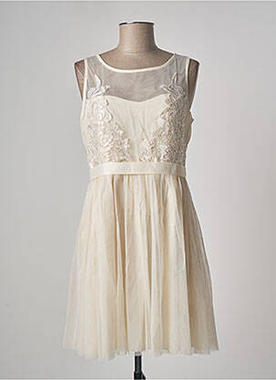 Rochie scurtă fără mâneci fără mâneci bej CHOKLATE femme