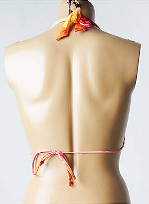 Sutien de costum de baie elasticitate top triunghiuri portocalie CHERRY BEACH femeie
