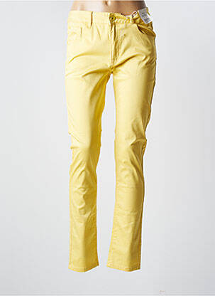 Pantalon slim galben KY CREATION femeie