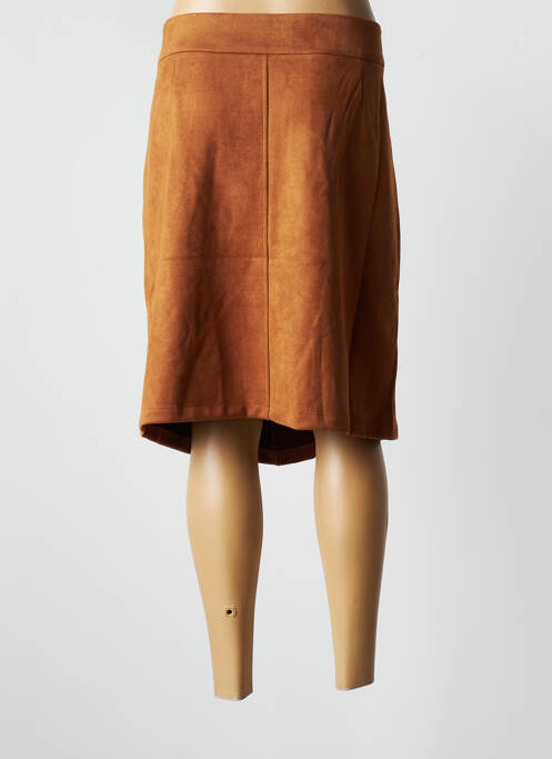 Fustă midi maro A BELLE BY J.E CREATION femeie