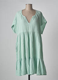 Rochie midi țesătură crep mâneci scurte verde BLUTSGESCHWISTER femeie
