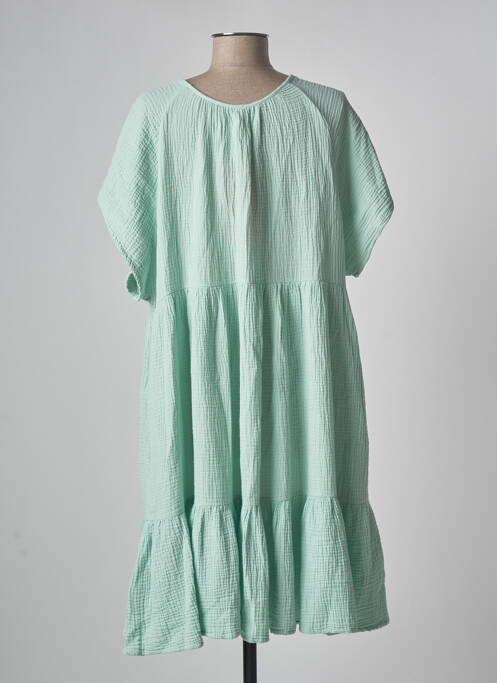 Rochie midi verde BLUTSGESCHWISTER femeie