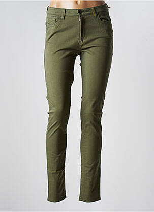 Pantalon slim talie joasă talie joasă verde COUTURIST femeie