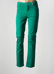Pantalon slim conic mărime normală verde KANOPE femeie