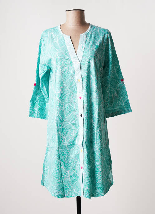 Cămașă de noapte mâneci lungi albastru ROSE POMME femme