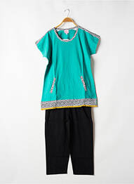 Pijama țesătură jerseu verde ROSE POMME femeie