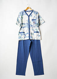 Pijama decolteu în v albastru ROSE POMME homme