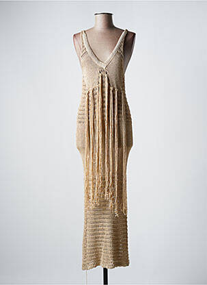 Rochie lungă bej PHO femeie