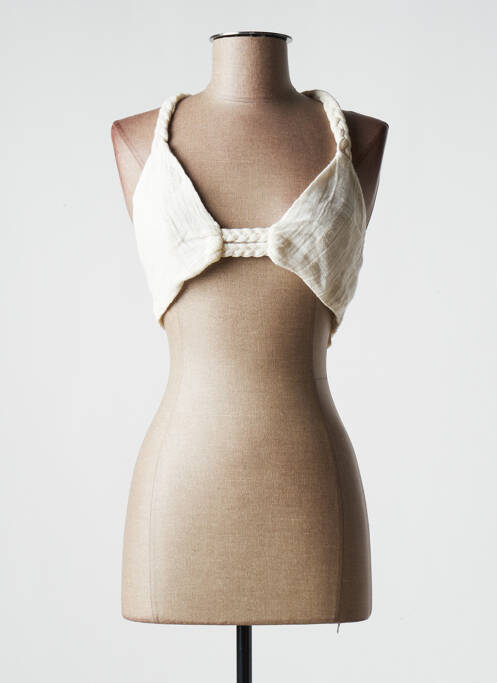 Top bej CHRISTELLE NIMA femeie