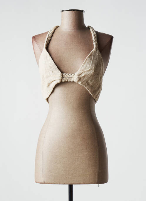 Top bej CHRISTELLE NIMA femeie