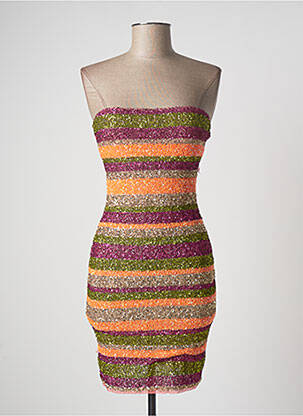 Rochie scurtă portocaliu PIN UP femeie