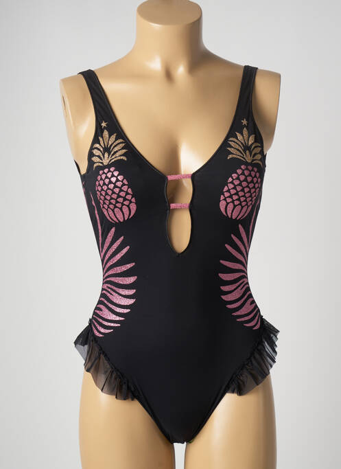 Costum de baie dintr-o singură piesă negru PIN UP femeie
