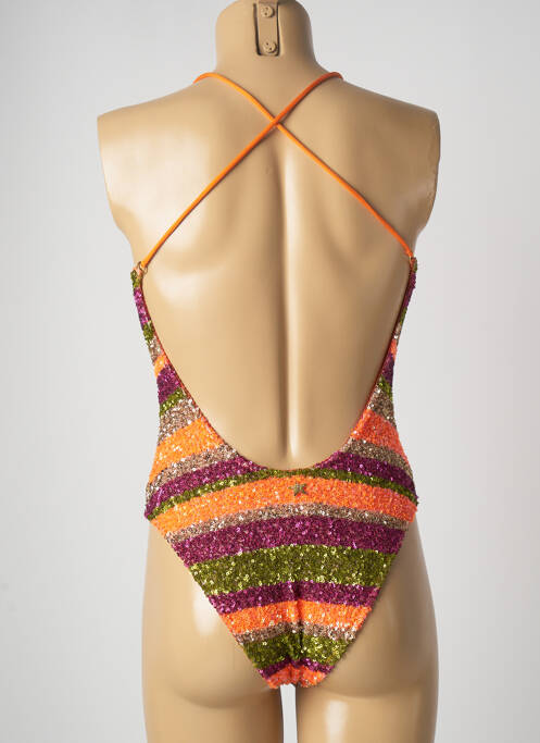 Costum de baie dintr-o singură piesă portocaliu PIN UP femeie