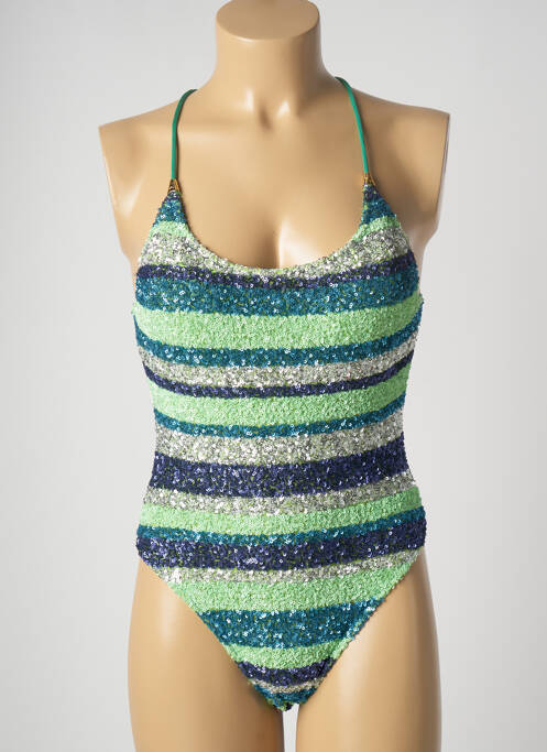 Costum de baie dintr-o singură piesă verde PIN UP femeie