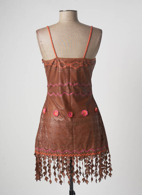 Rochie scurtă maro PIN UP femeie