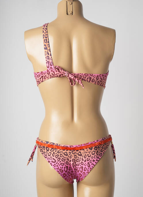 Costum de baie din două piese roz PIN UP femeie