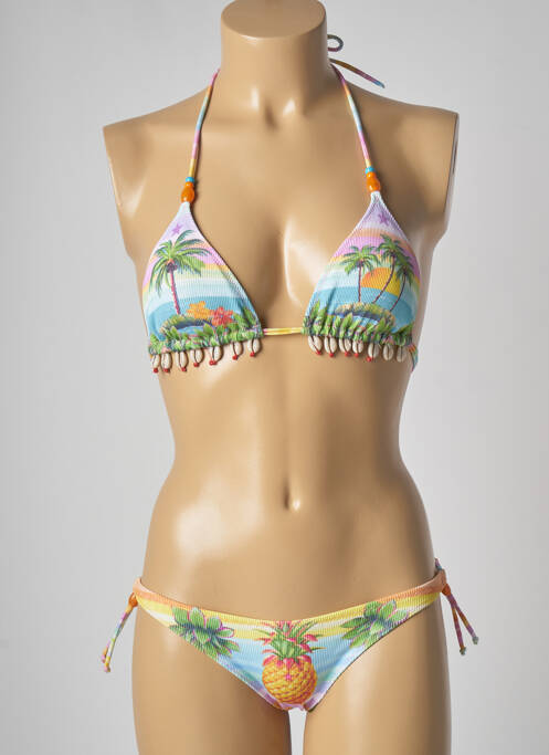 Costum de baie din două piese albastru PIN UP femeie