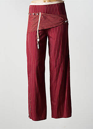 Pantalon 7/8 talie înaltă talie înaltă roșu ENJOY femeie
