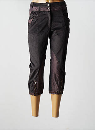 Pantalon trei sferturi maro FILLE DES SABLES femeie