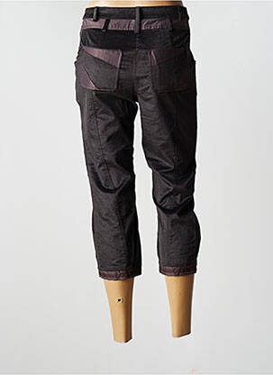 Pantalon trei sferturi elasticitate mărime normală maro FILLE DES SABLES femeie