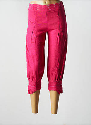 Pantalon trei sferturi roz FILLE DES SABLES femeie