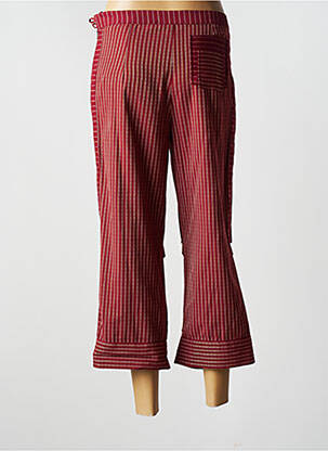 Pantalon trei sferturi croială dreaptă mărime normală roșu ENJOY femeie