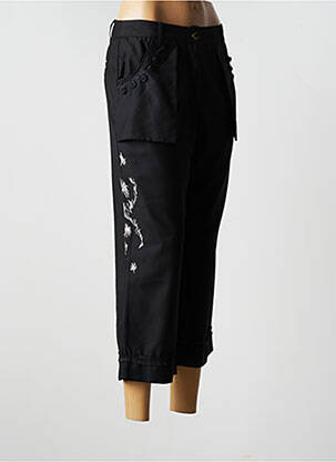 Pantalon trei sferturi croială dreaptă mărime normală negru ALL BEAUTIFUL femeie