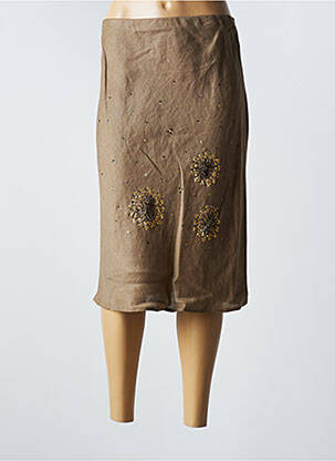 Fustă midi maro CLAUDIA GIL femeie