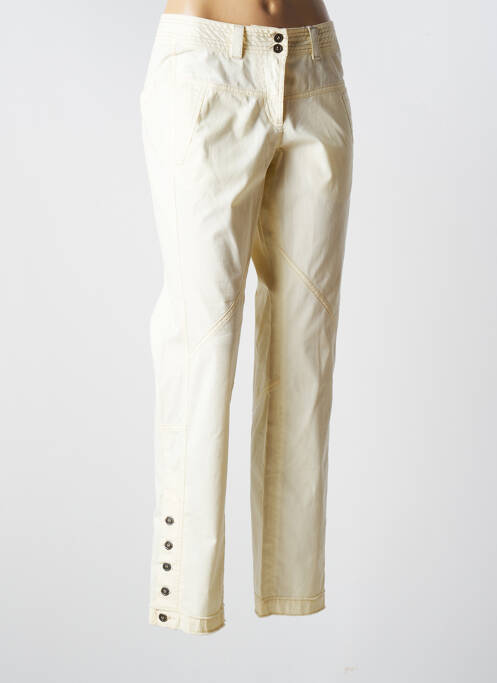 Pantalon drept galben CLAUDIA GIL femeie
