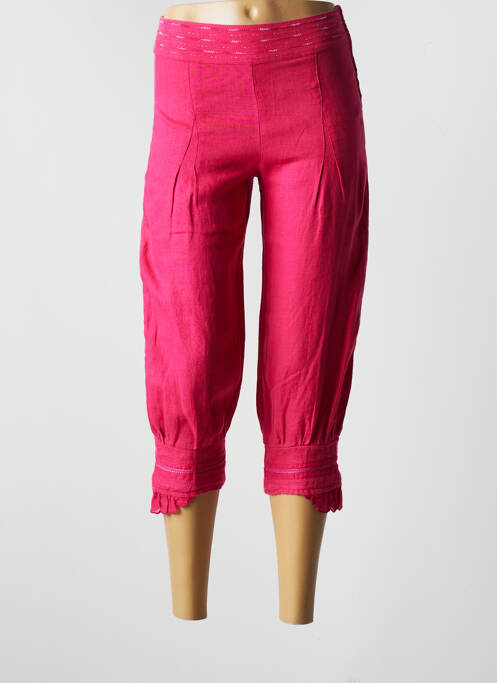 Pantalon trei sferturi roz FILLE DES SABLES femeie