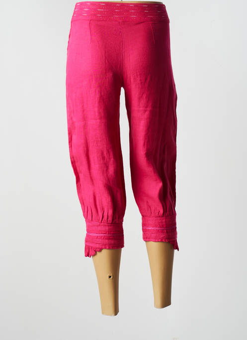 Pantalon trei sferturi roz FILLE DES SABLES femeie