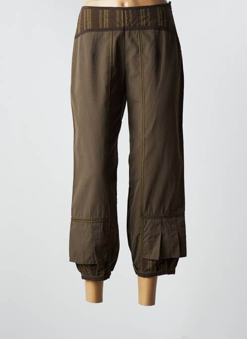 Pantalon trei sferturi verde ENJOY femeie