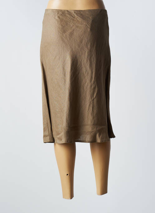 Fustă midi maro CLAUDIA GIL femeie