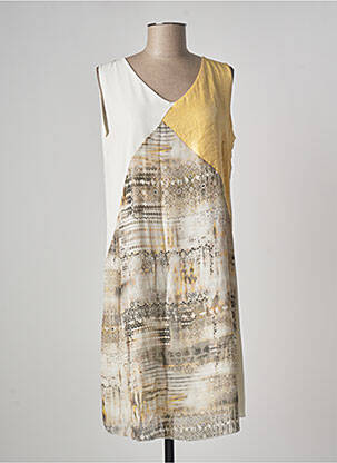 Rochie midi bej ZENIA femeie