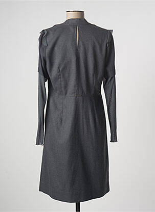 Rochie midi mâneci lungi mâneci lungi gri ENJOY femeie