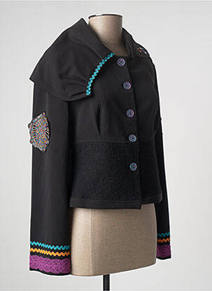 Jachete casual guler rotund negru ENJOY femeie