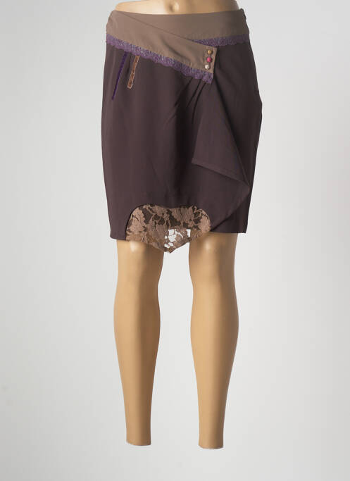 Fustă scurtă maro ENJOY femeie