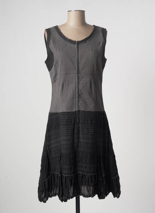 Rochie midi negru FILLE DES SABLES femeie