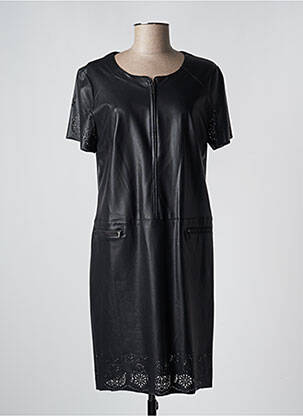 Rochie midi mâneci scurte mâneci scurte negru FRED SABATIER femeie