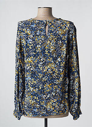 Top elasticitate mâneci lungi albastru COPENHAGEN femeie