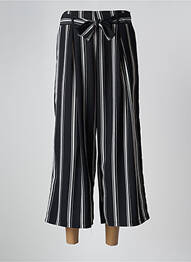Pantalon 7/8 talie înaltă talie înaltă negru CHRISTINE LAURE femme