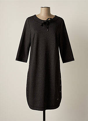Rochie midi mâneci 3/4 mâneci 3/4 negru BRANDTEX femeie