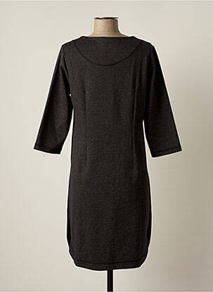 Rochie midi mâneci 3/4 mâneci 3/4 negru BRANDTEX femeie