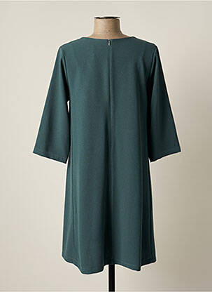 Rochie scurtă mâneci 3/4 mâneci 3/4 verde PAKO LITTO femeie