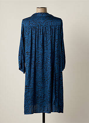 Rochie midi mâneci lungi mâneci lungi albastru PAKO LITTO femeie